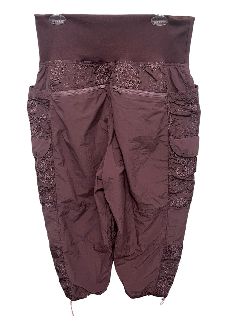 Free People Movement High-Waist Cargo Capri Pants - light plum - Picture 3 of 10